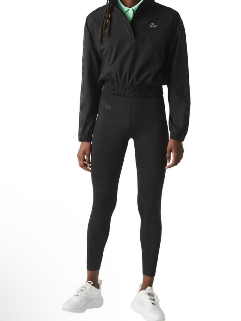 Lacoste Black High-Rise Performance Leggings S Size